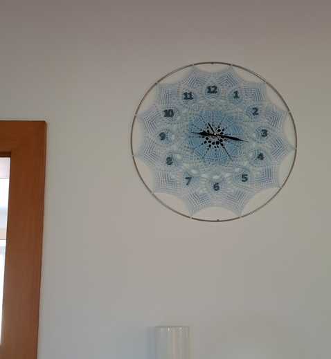 Zákaznické foto Hodiny Alwira / Autorem návodu: Z-art - vyrobeno LeCha.cz Handmade and Home Decor