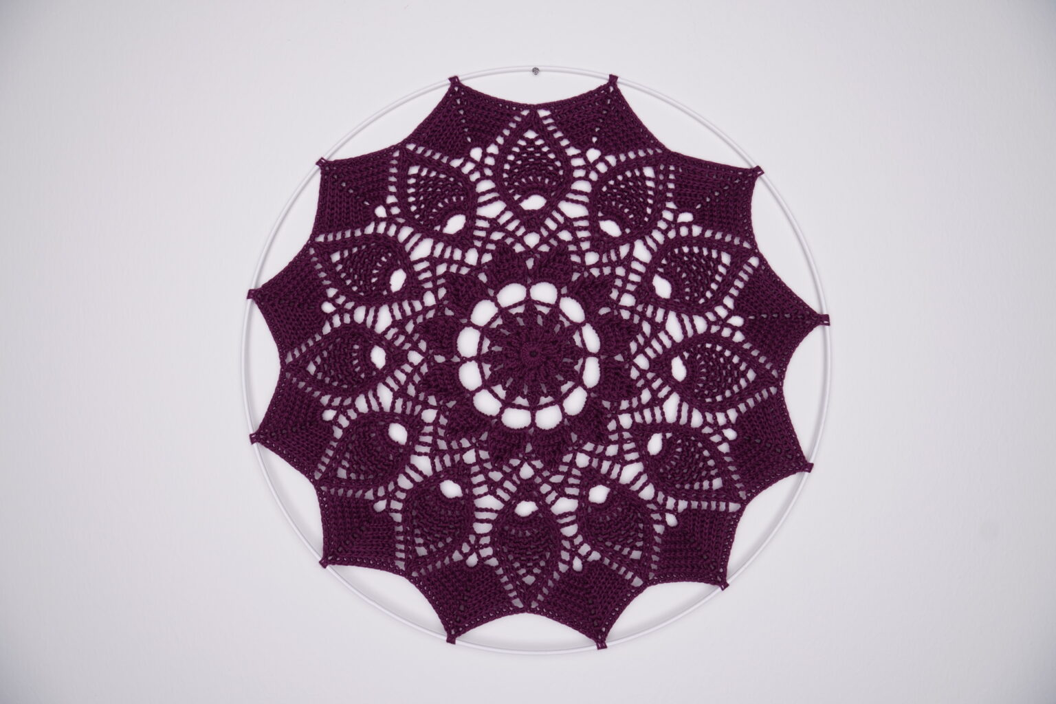 Háčkovaná mandala Alwira - celek