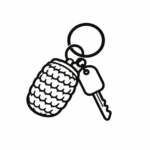 Symbol šité výrobky - klíčenky