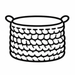 Symbol šité výrobky - koš