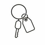 Symbol háčkované klíčenky