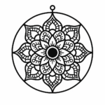 Symbol háčkované dekorace, hodiny, mandaly
